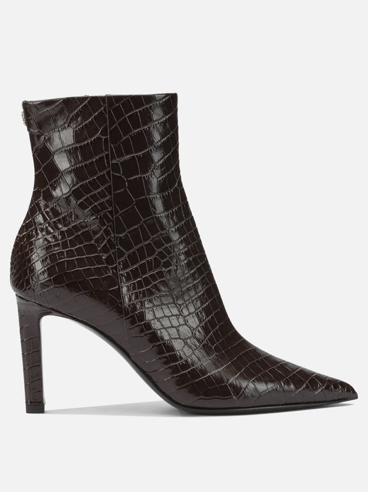 Zipped boots 100% calf - 50% calf 50% rubber  Brown - Jimmy Choo Women | PDP | VIETTI Online Store 
