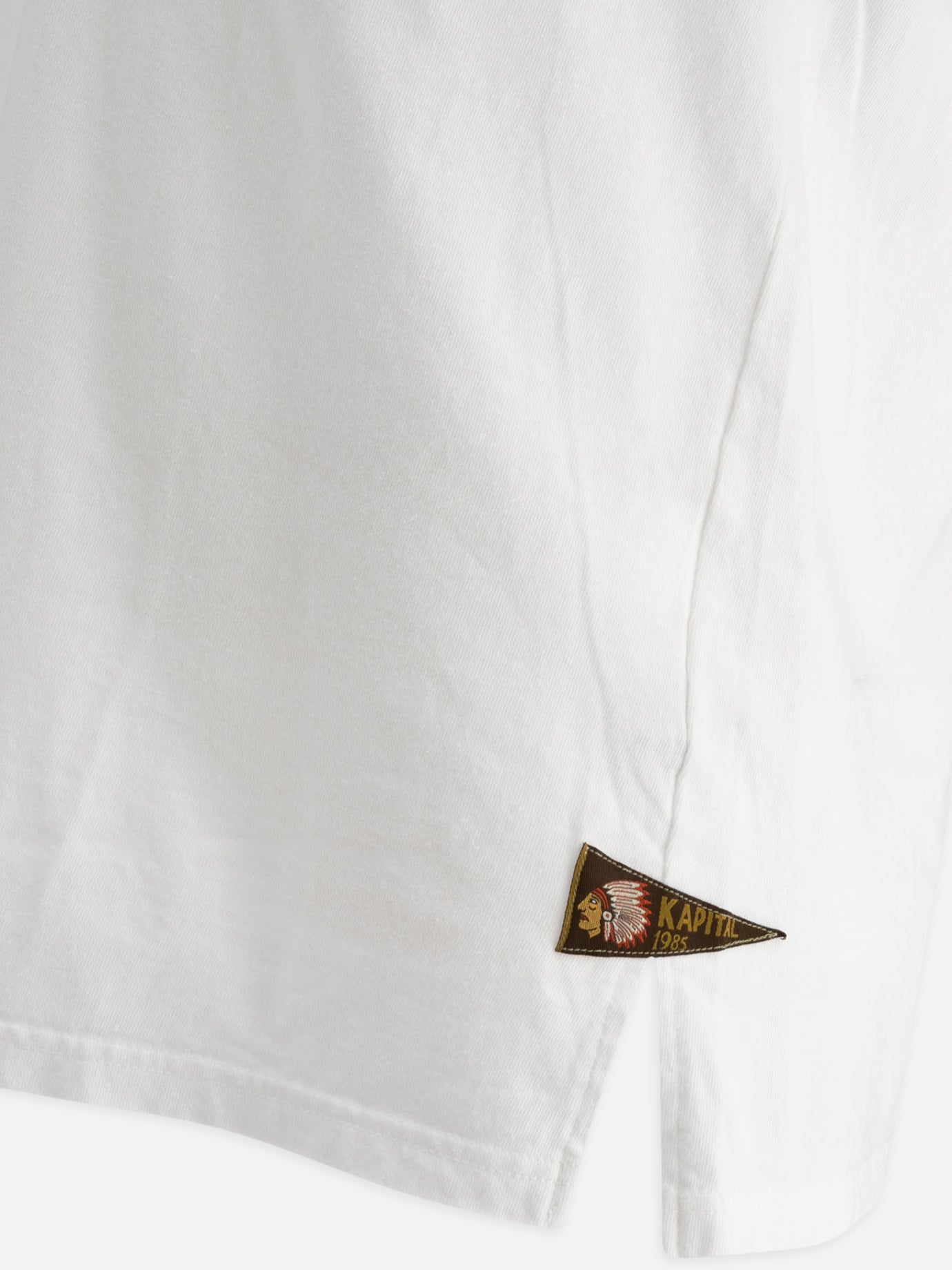 Crewneck t-shirts Solid colour  White - KAPITAL Men | PDP | VIETTI Online Store | Zoom-Modal_4
