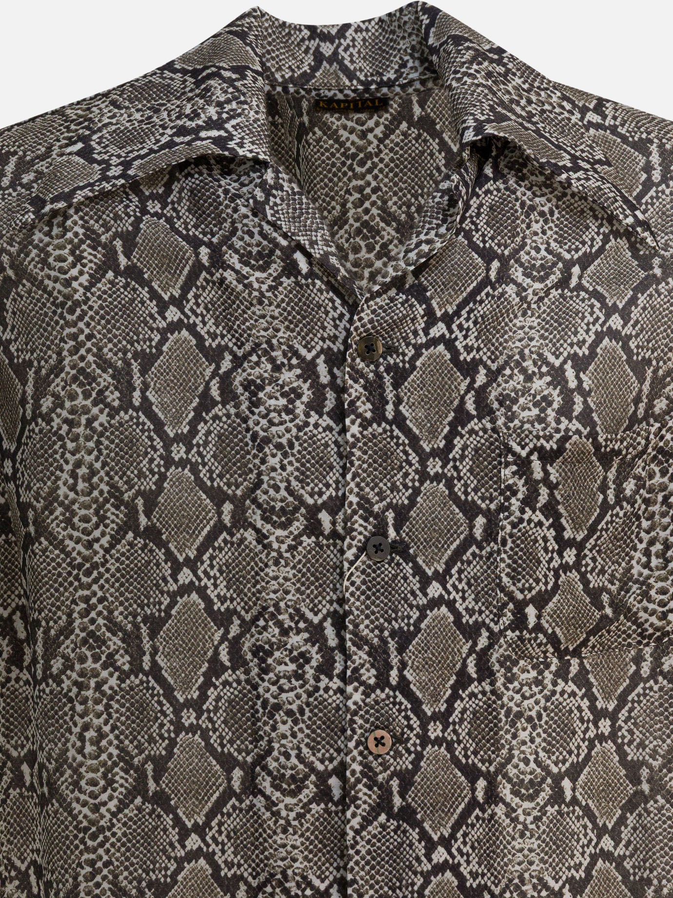 Camicie casual Animal print  Grigio - KAPITAL Uomo | PDP | VIETTI Online Store | thumbnail_3