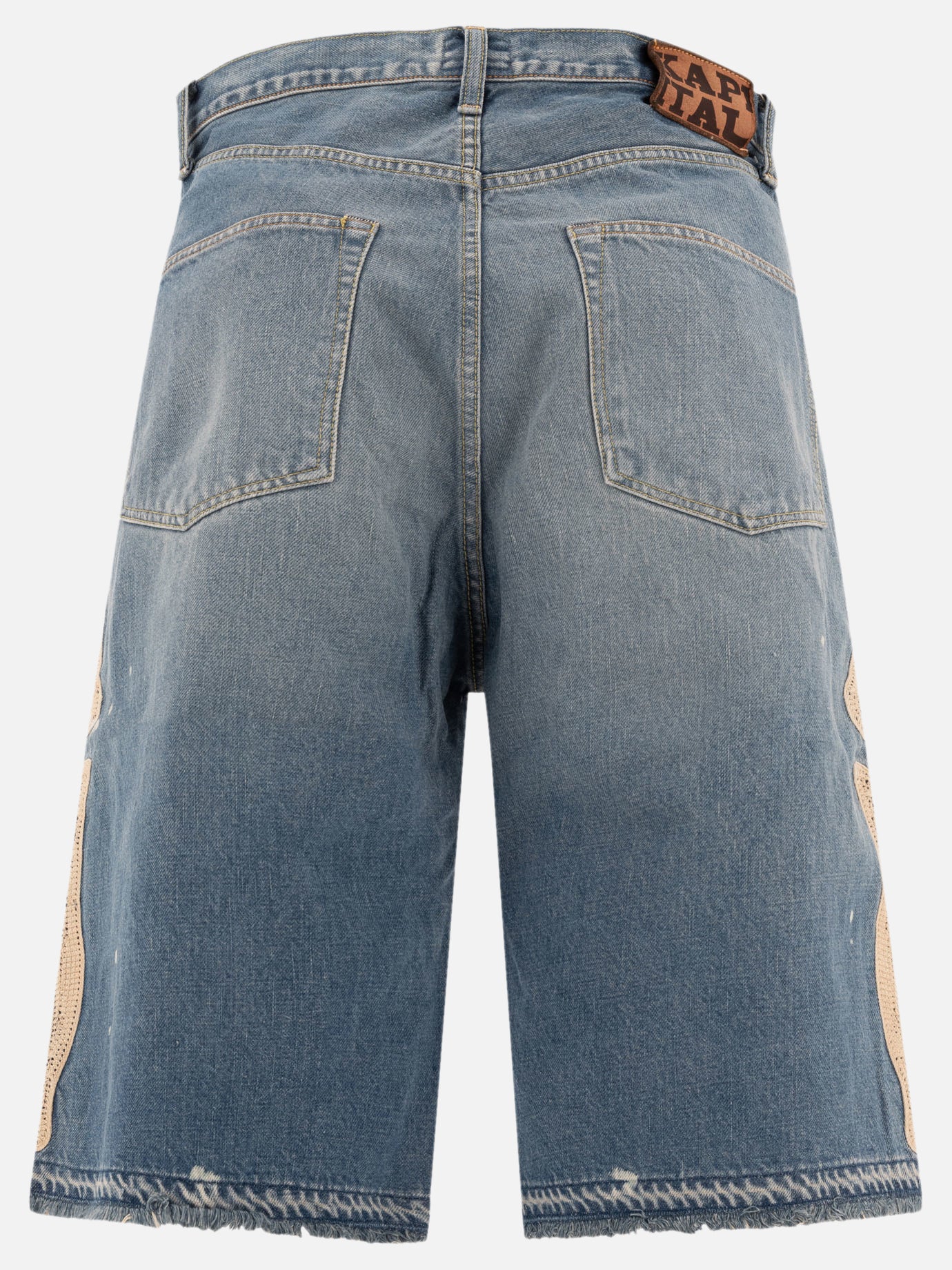 Five pockets shorts Solid colour  Light blue - KAPITAL Men | PDP | VIETTI Online Store | Zoom-Modal_2
