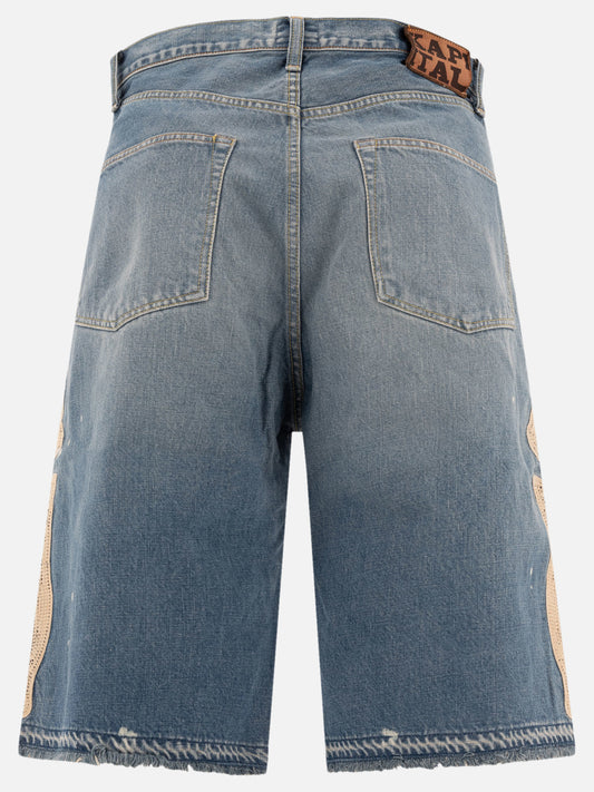 Five pockets shorts Solid colour  Light blue - KAPITAL Men | PDP | VIETTI Online Store | 2
