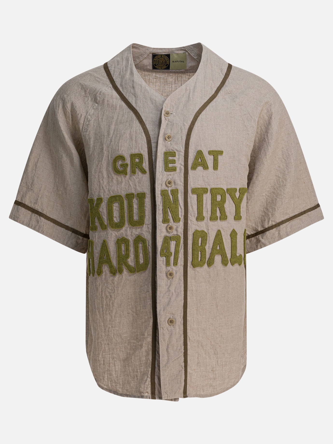 Camicie casual Solid colour  Beige - KAPITAL Uomo | PDP | VIETTI Online Store | Zoom-Modal
