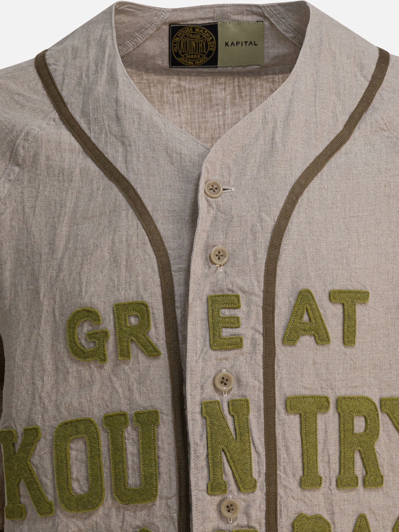 Camicie casual Solid colour  Beige - KAPITAL Uomo | PDP | VIETTI Online Store | Zoom-Modal_3
