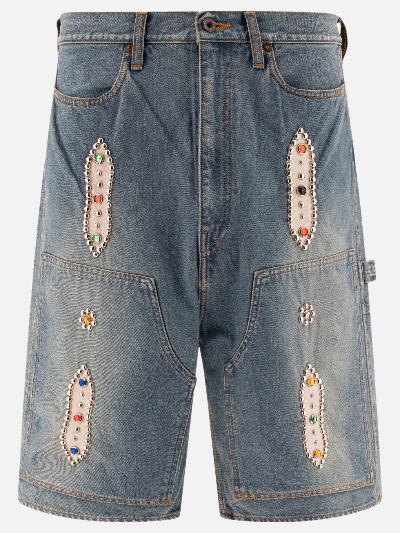 Short utility Solid colour  Azzurro - KAPITAL Uomo | PDP | VIETTI Online Store | Zoom-Modal
