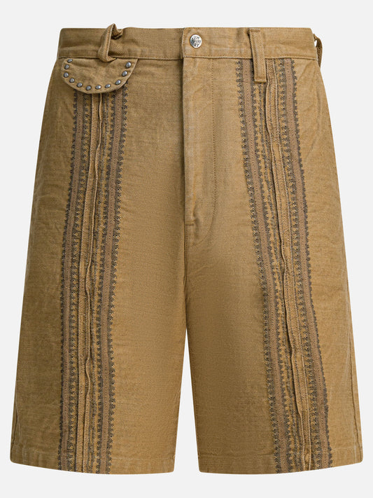 Five pockets shorts Solid colour  Beige - KAPITAL Men | PDP | VIETTI Online Store 
