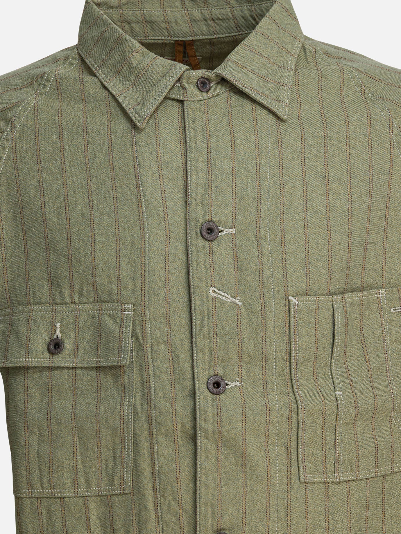 Overshirt jackets Striped  Green - KAPITAL Men | PDP | VIETTI Online Store | thumbnail_3