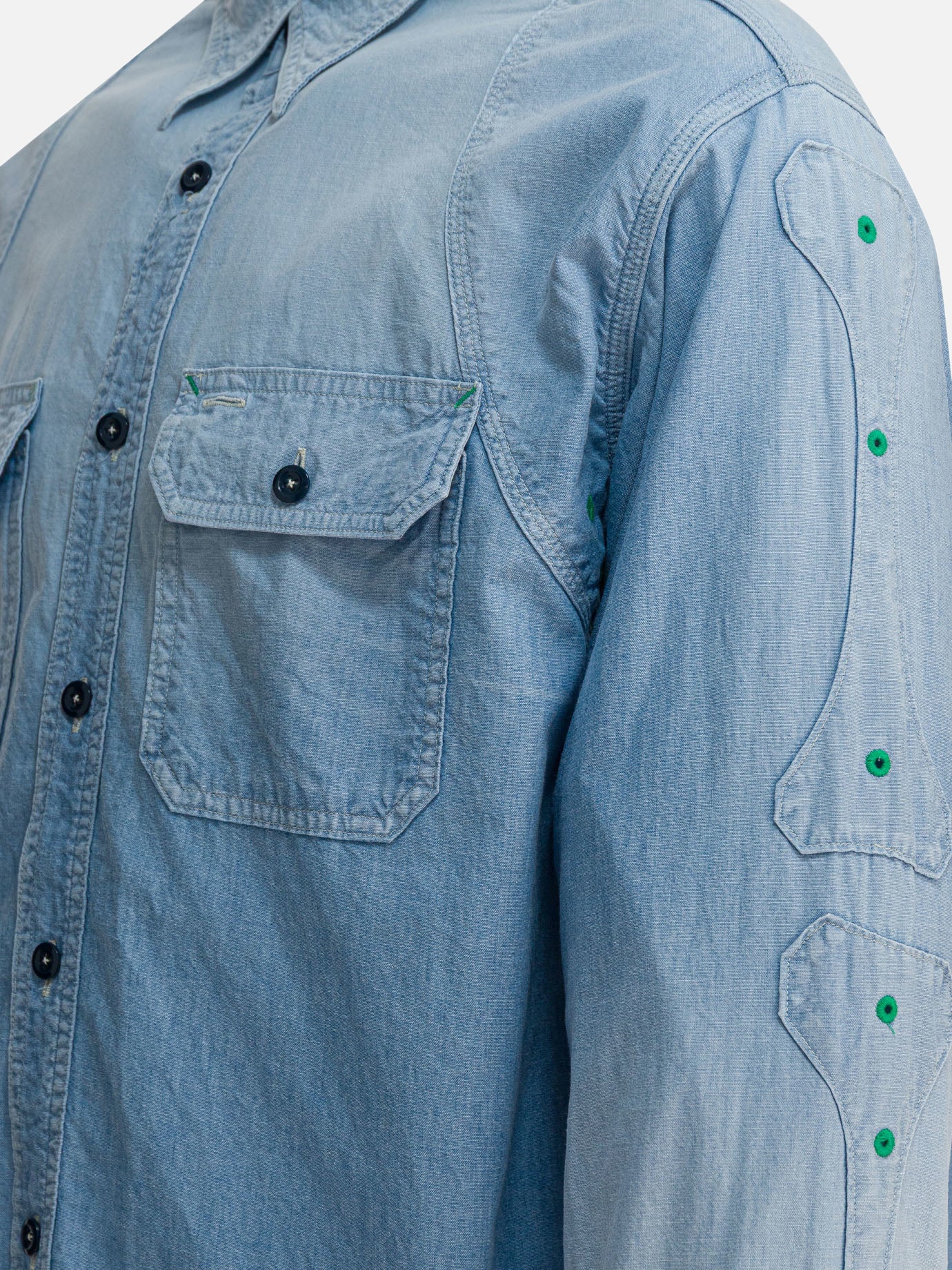 Camicie casual Denim  Azzurro - KAPITAL Uomo | PDP | VIETTI Online Store | Zoom-Modal_4
