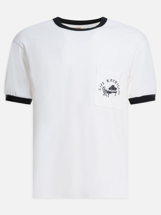 T-shirt girocollo Print  Bianco - KAPITAL Uomo | PLP | VIETTI Online Store 

