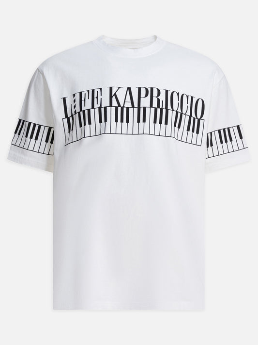 T-shirt girocollo Print  Bianco - KAPITAL Uomo | PLP | VIETTI Online Store 
