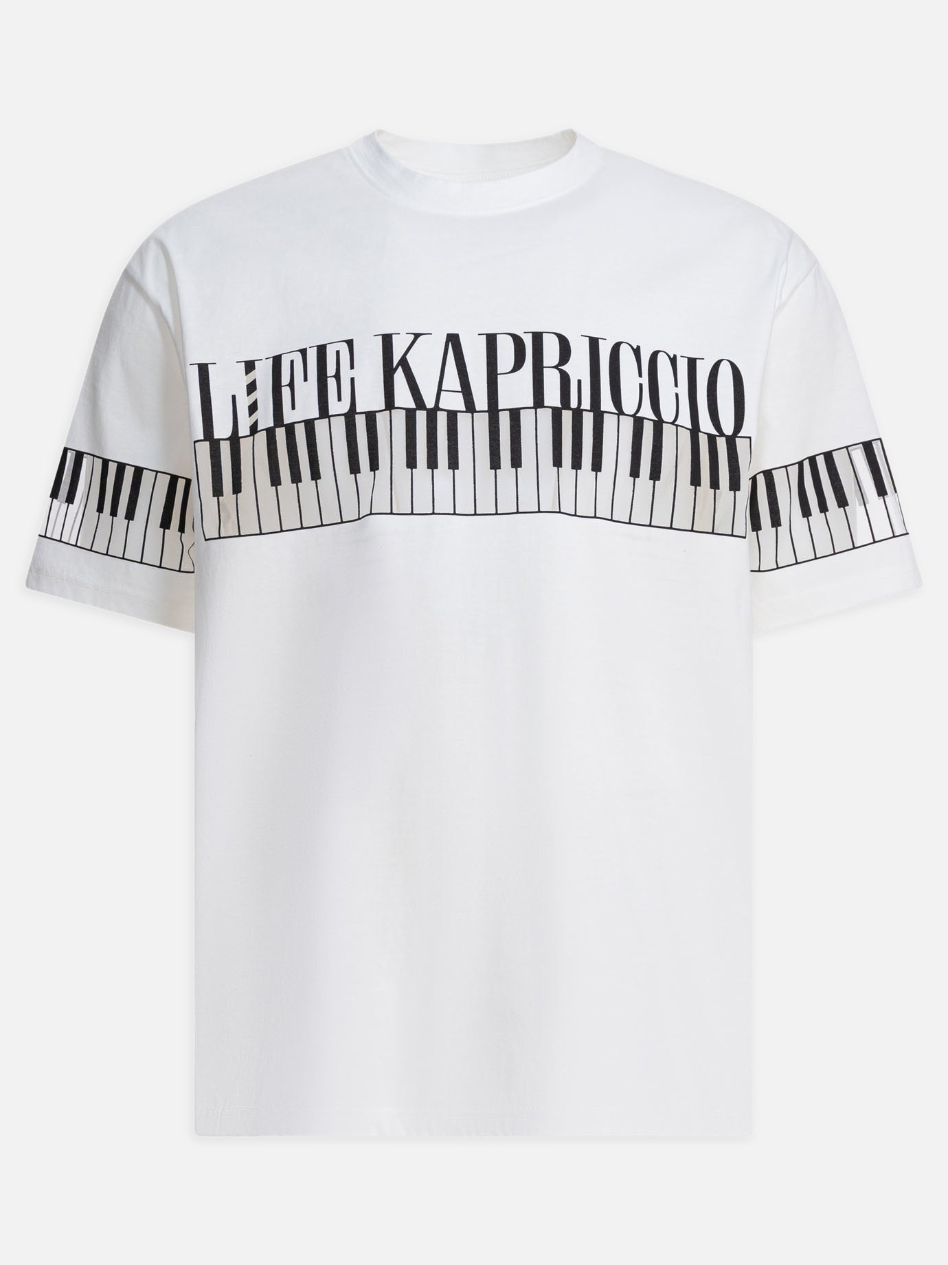 T-shirt girocollo Print  Bianco - KAPITAL Uomo | PDP | VIETTI Online Store | Zoom-Modal

