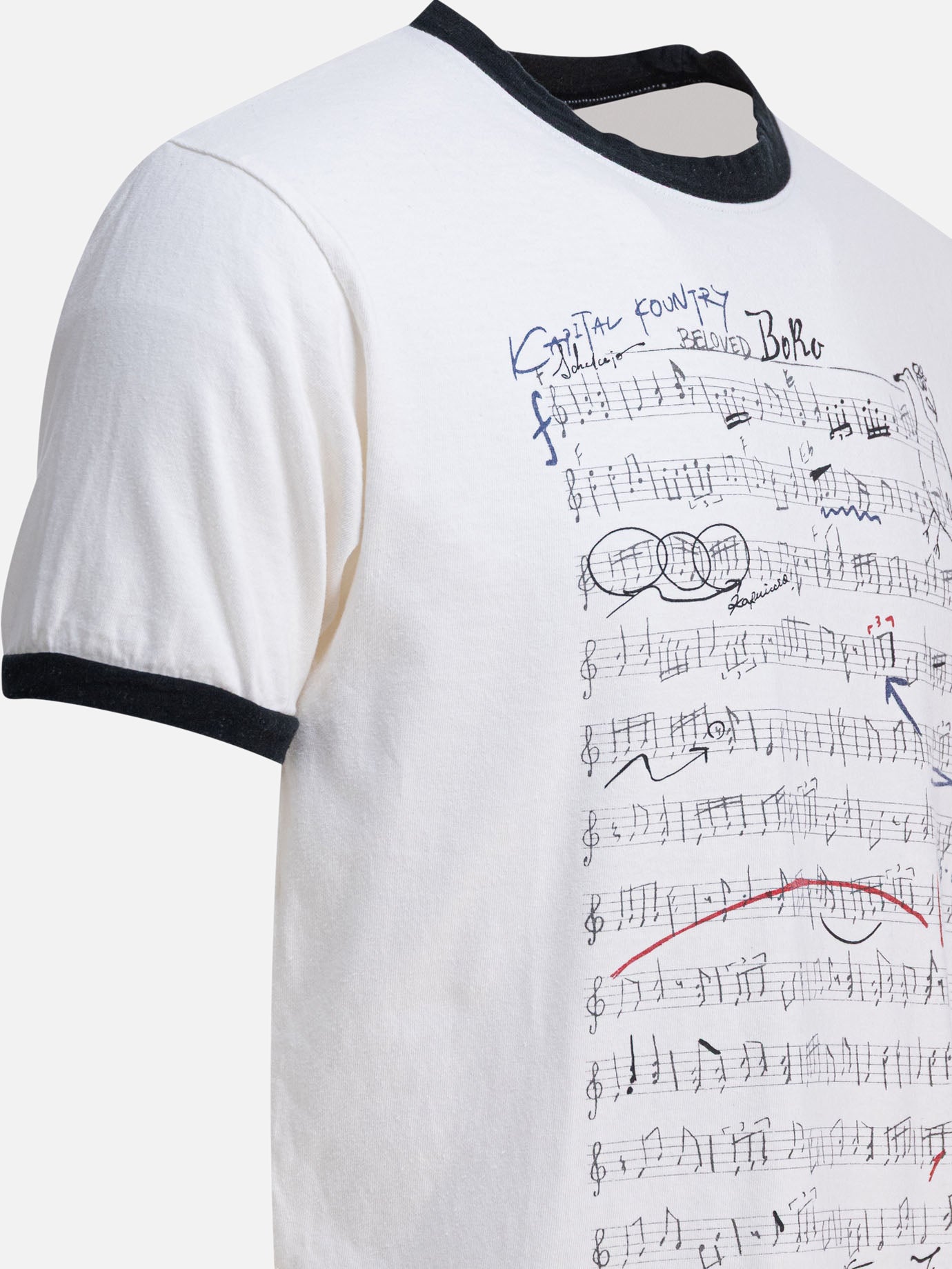 T-shirt girocollo Print  Bianco - KAPITAL Uomo | PDP | VIETTI Online Store | Zoom-Modal_4
