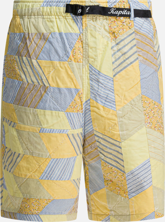 Drawstring shorts Patchwork  Yellow - KAPITAL Men | PLP | VIETTI Online Store 
