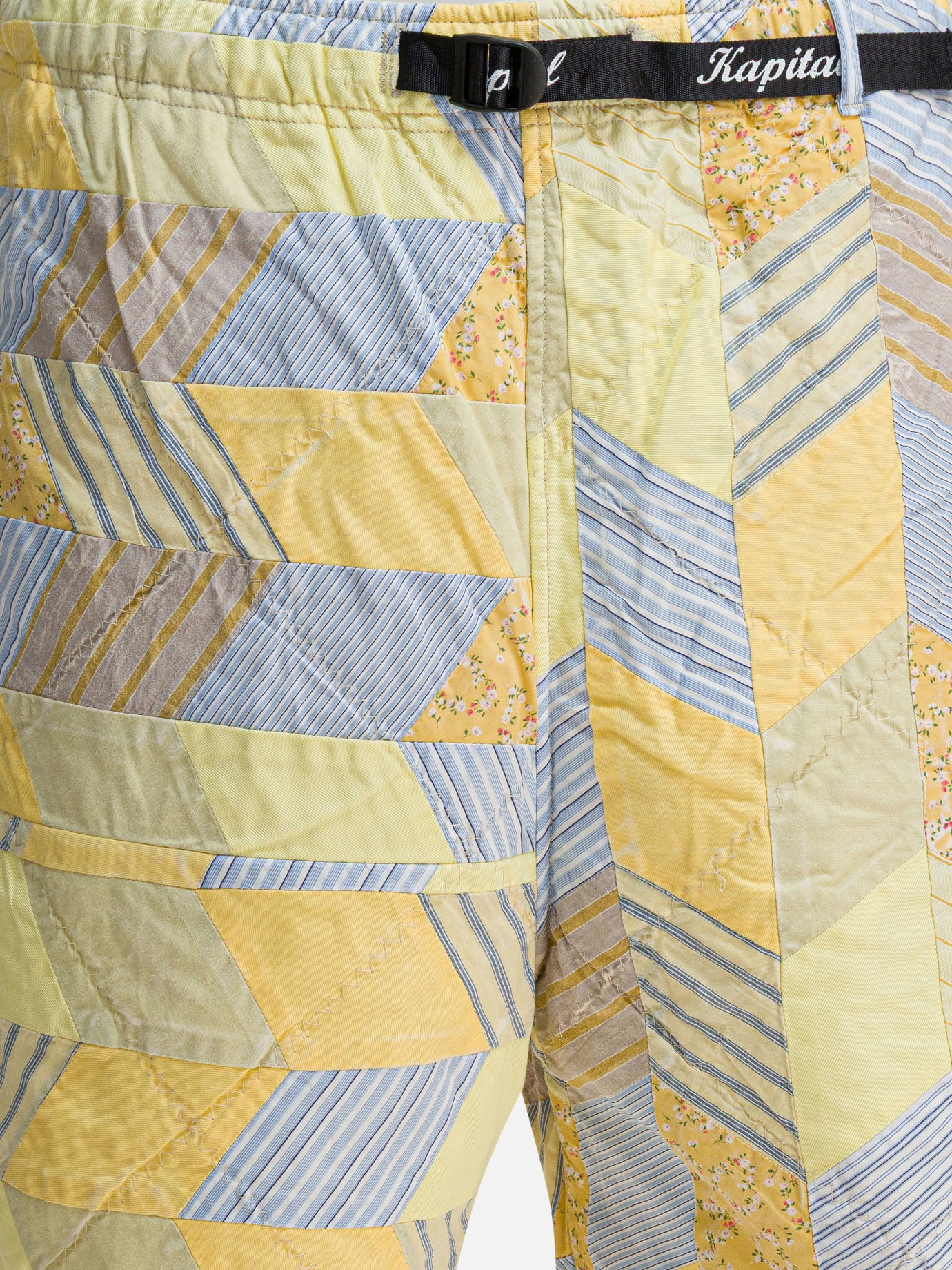 Drawstring shorts Patchwork  Yellow - KAPITAL Men | PDP | VIETTI Online Store | thumbnail_3