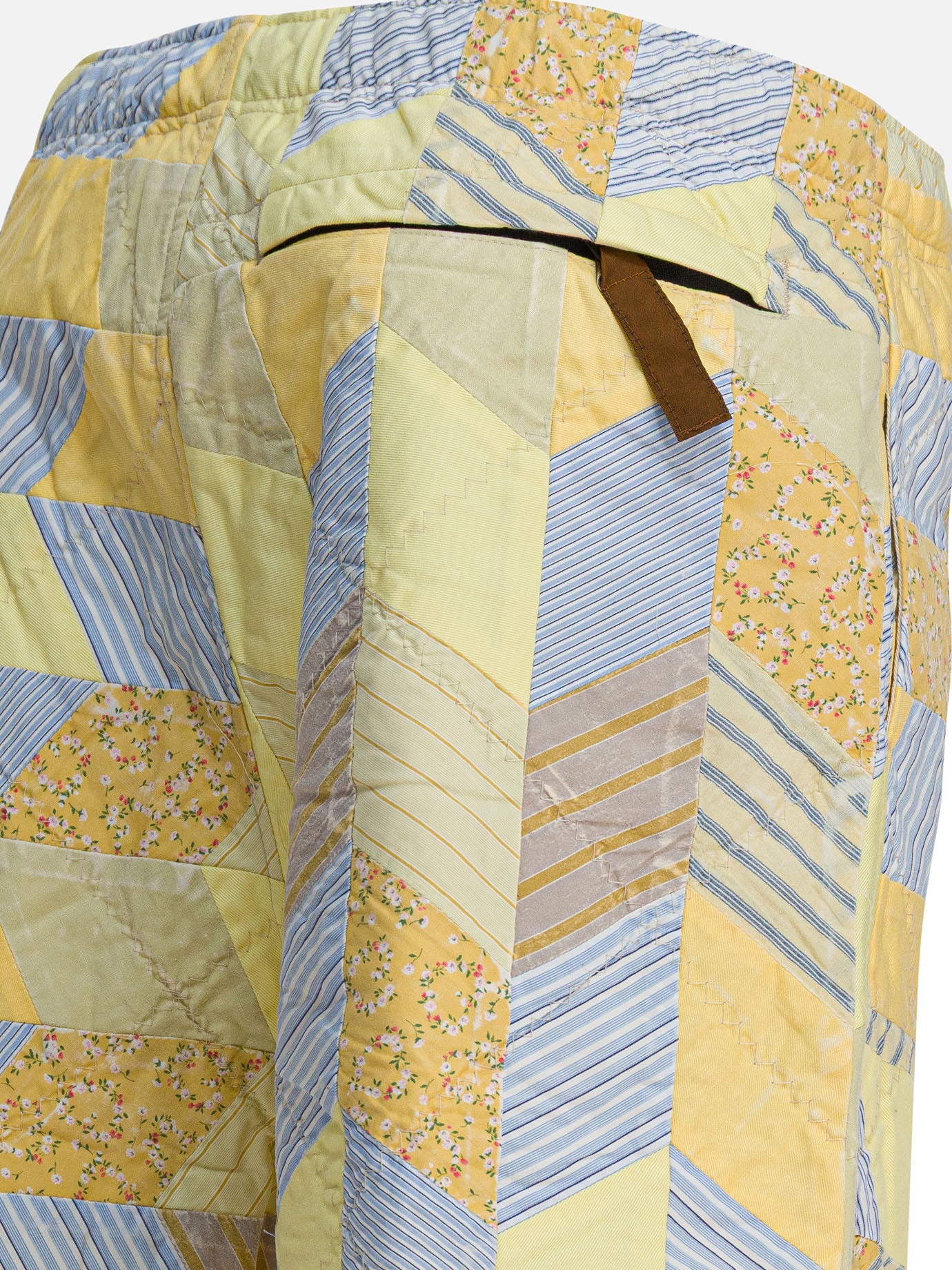 Drawstring shorts Patchwork  Yellow - KAPITAL Men | PDP | VIETTI Online Store | thumbnail_4
