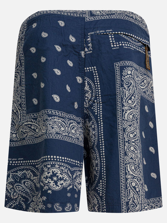 Drawstring shorts Paisley  Blue - KAPITAL Men | PDP | VIETTI Online Store | 2
