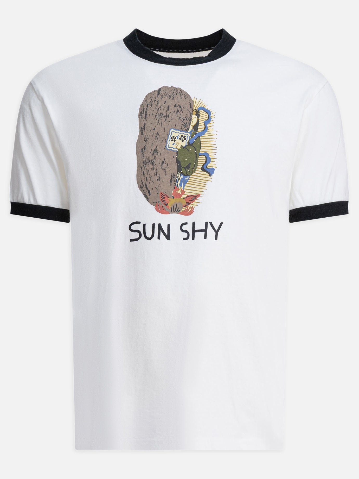 T-shirt girocollo Print  Bianco - KAPITAL Uomo | PDP | VIETTI Online Store | Zoom-Modal
