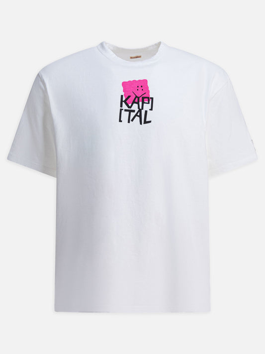 T-shirt girocollo Logo  Bianco - KAPITAL Uomo | PDP | VIETTI Online Store 
