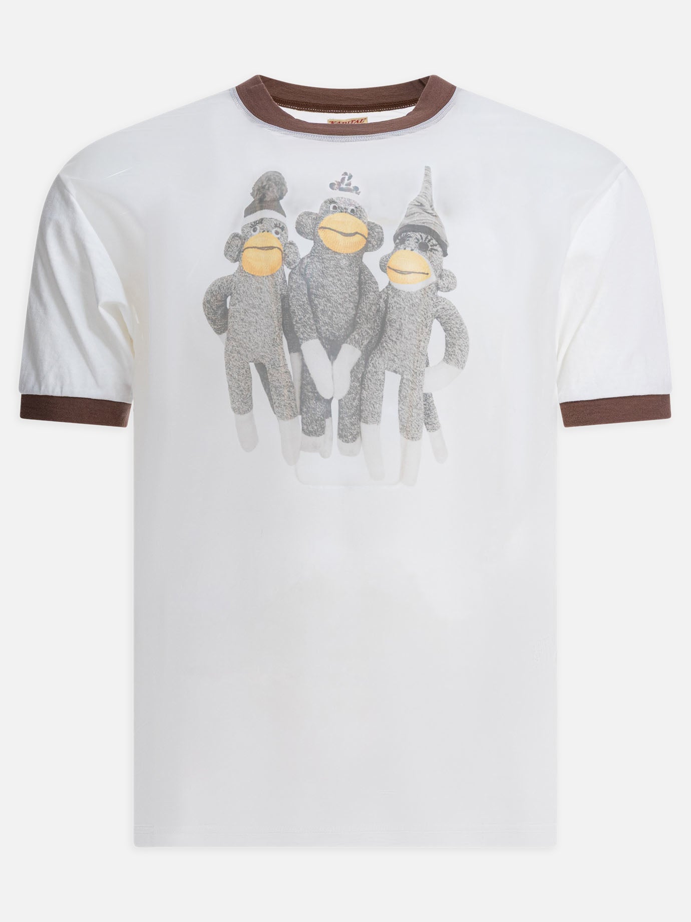 T-shirt girocollo Print  Bianco - KAPITAL Uomo | PDP | VIETTI Online Store | thumbnail