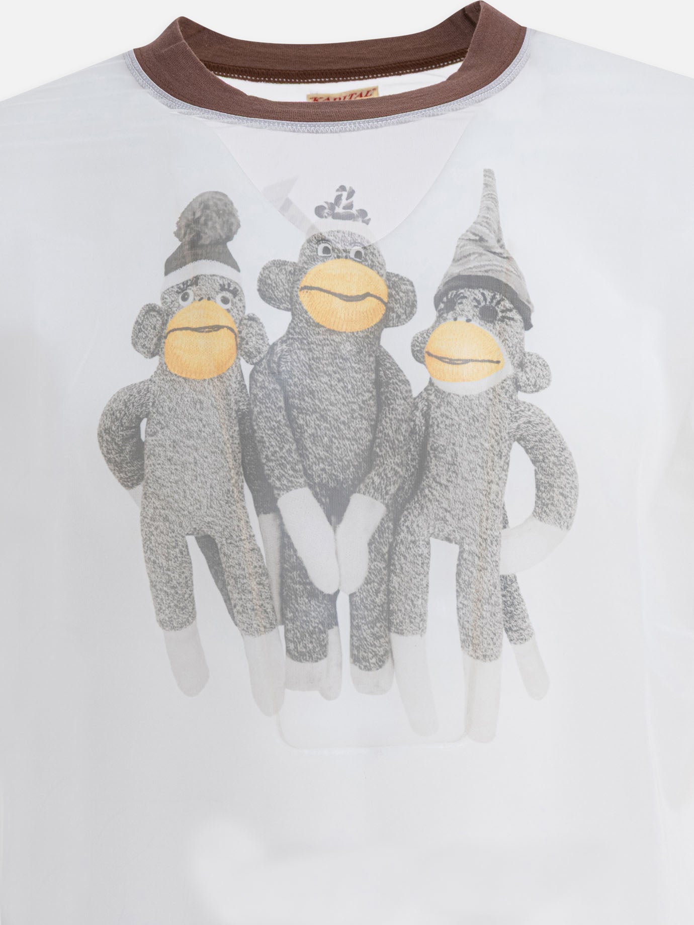 T-shirt girocollo Print  Bianco - KAPITAL Uomo | PDP | VIETTI Online Store | Zoom-Modal_3
