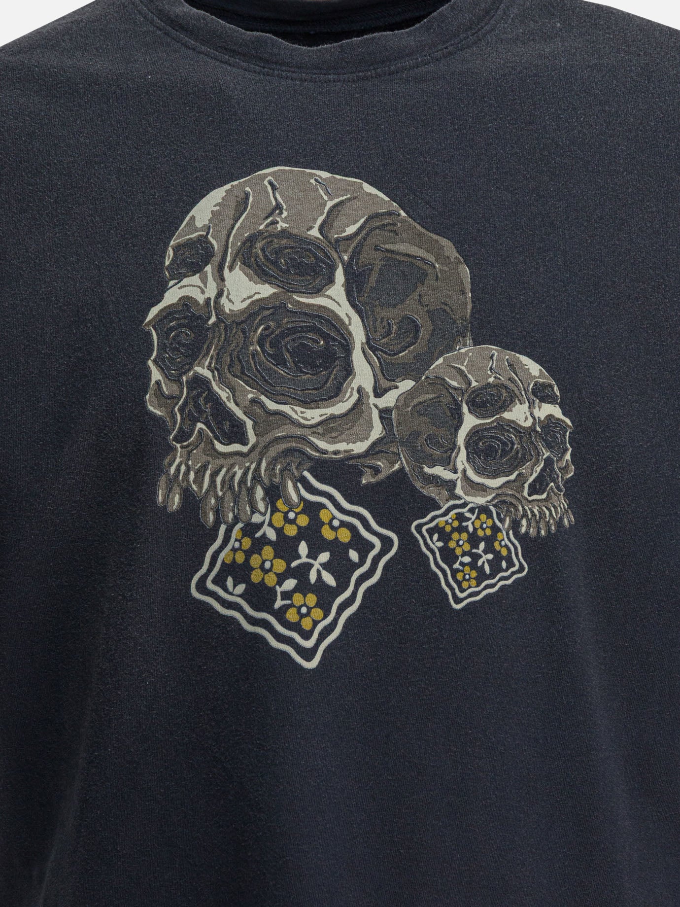 T-shirt girocollo Print  Nero - KAPITAL Uomo | PDP | VIETTI Online Store | Zoom-Modal_3
