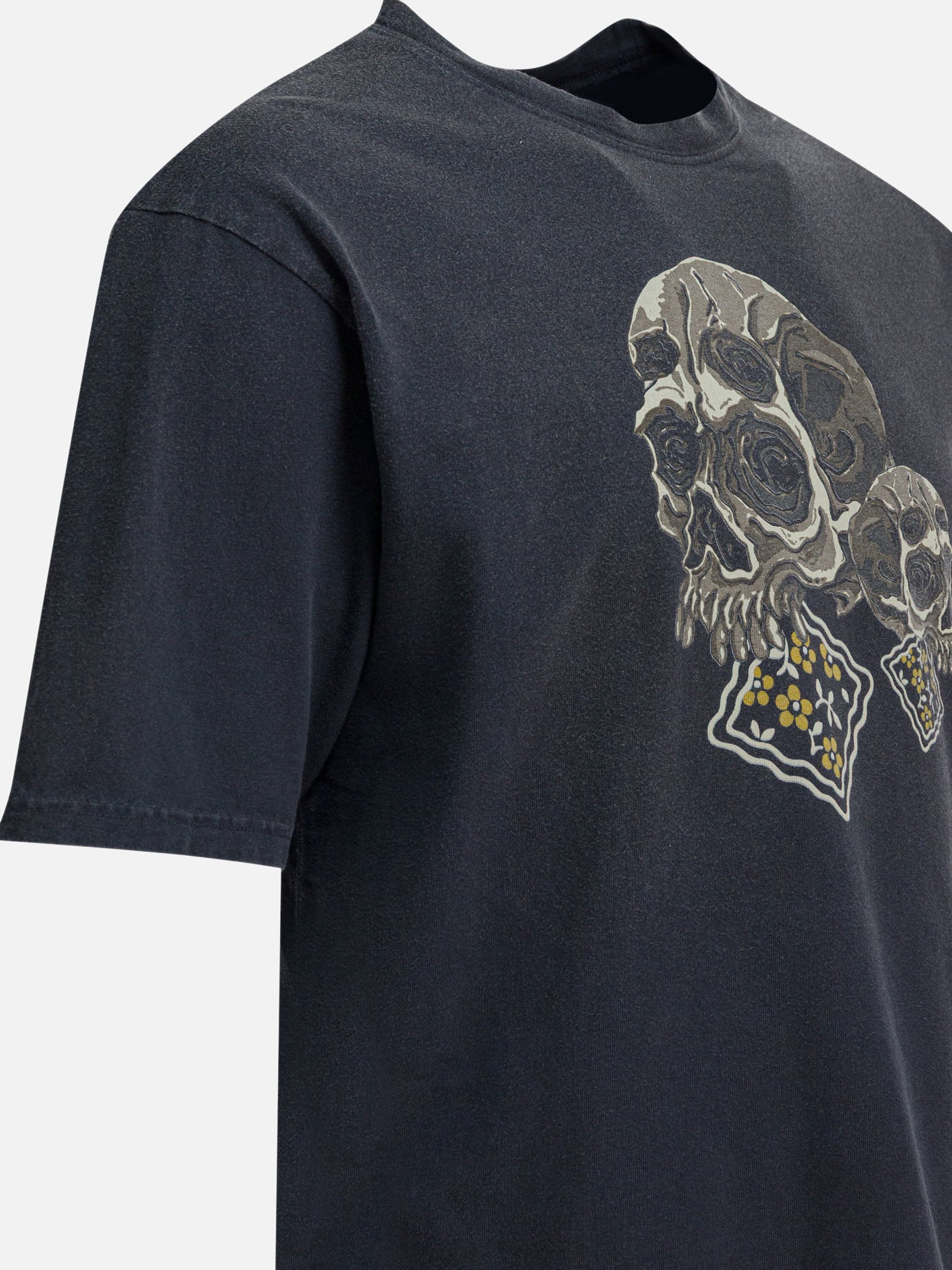 T-shirt girocollo Print  Nero - KAPITAL Uomo | PDP | VIETTI Online Store | thumbnail_4