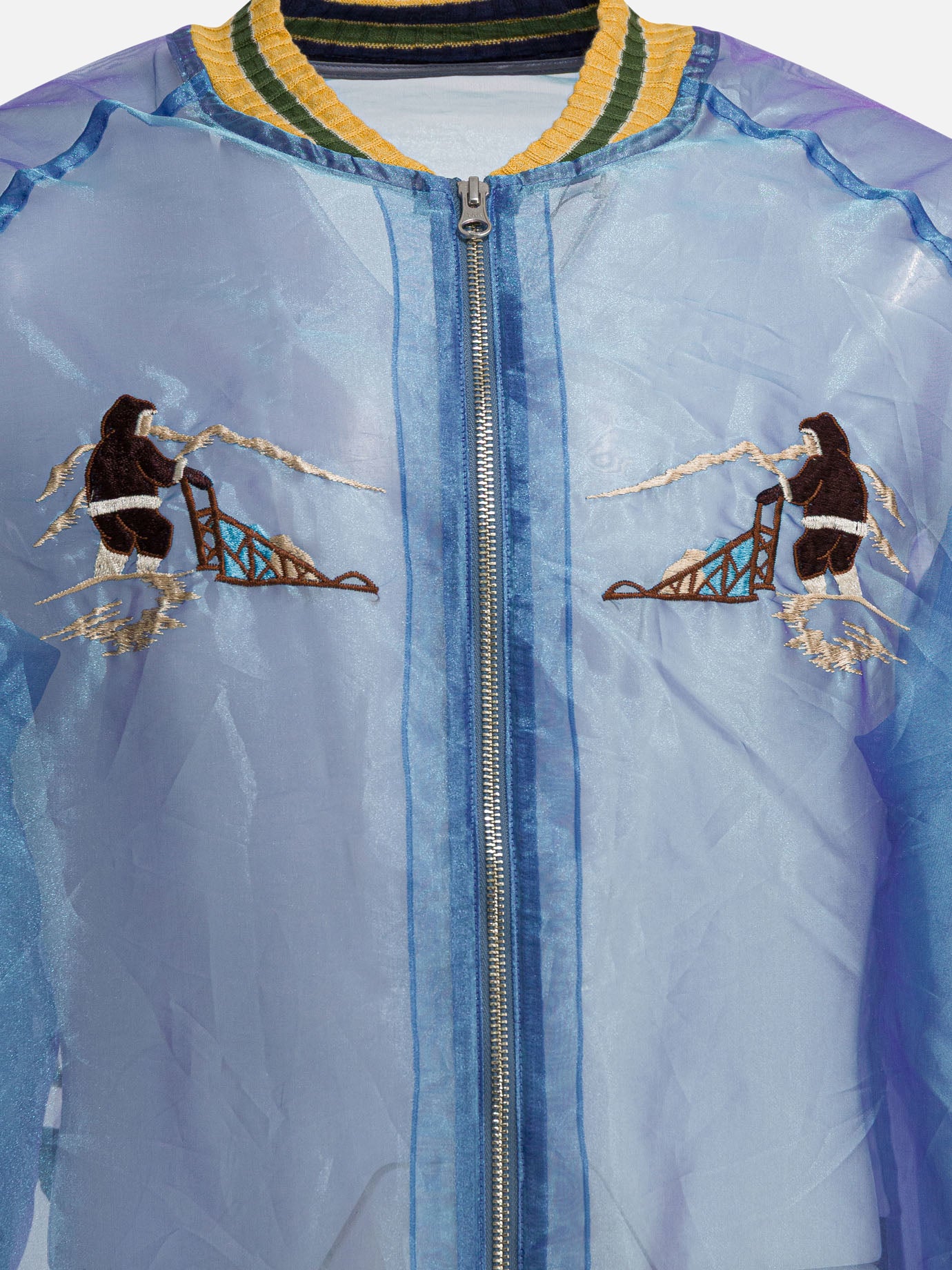 Bomber jackets Embroidered  Light blue - KAPITAL Men | PDP | VIETTI Online Store | Zoom-Modal_3
