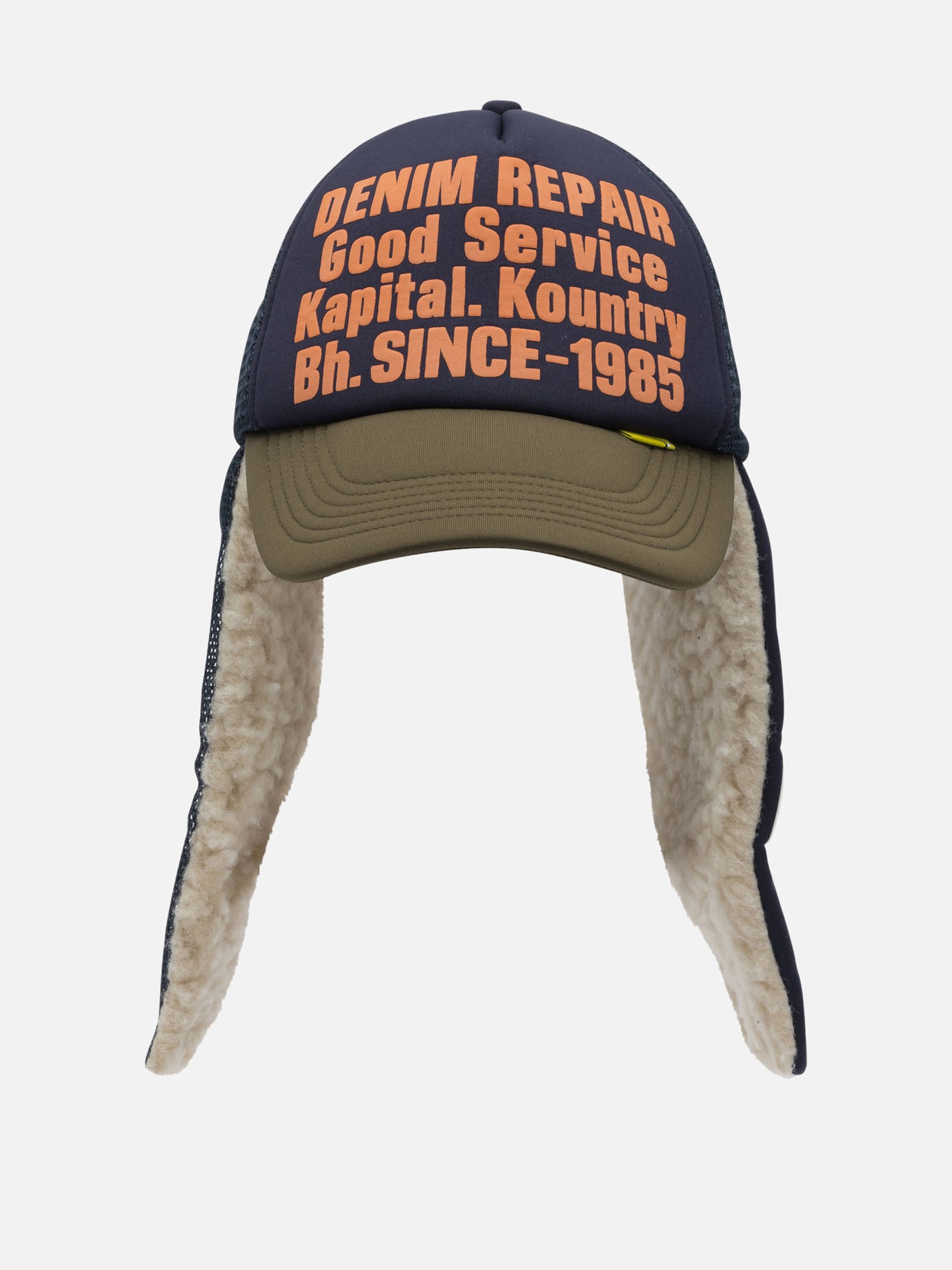 Trucker caps 100% polyester  Blue - KAPITAL Men | PDP | VIETTI Online Store | thumbnail