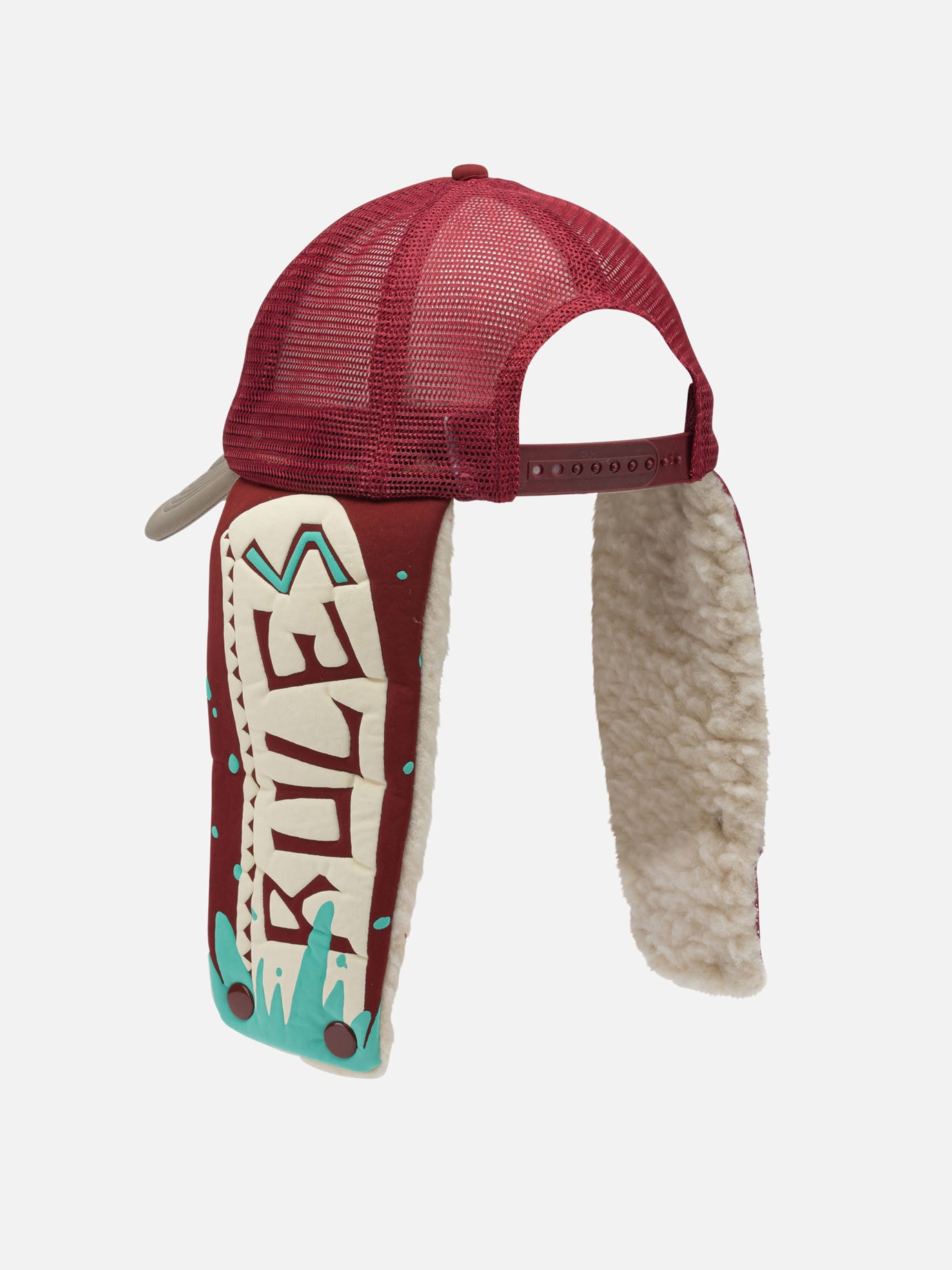 Trucker caps 100% polyester  Bordeaux - KAPITAL Men | PDP | VIETTI Online Store | thumbnail_3