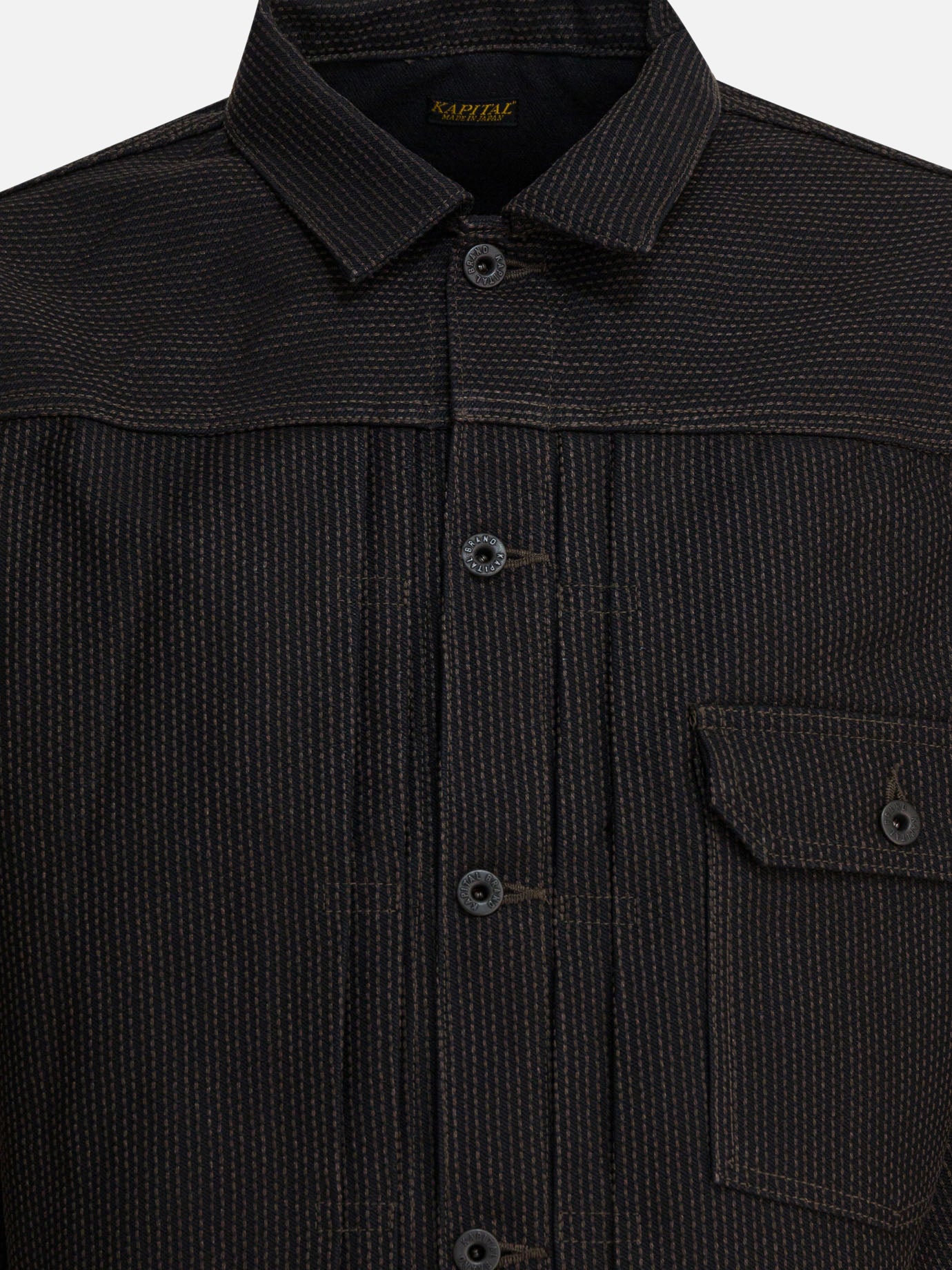 Giacche in denim Solid colour  Nero - KAPITAL Uomo | PDP | VIETTI Online Store | thumbnail_3