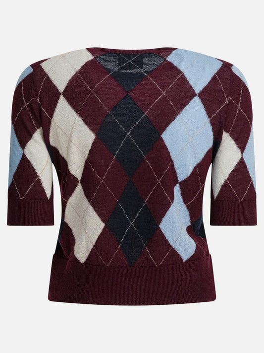 Maglioni girocollo Argyle  Bordeaux - Khaite Donna | PLP | VIETTI Online Store | 2
