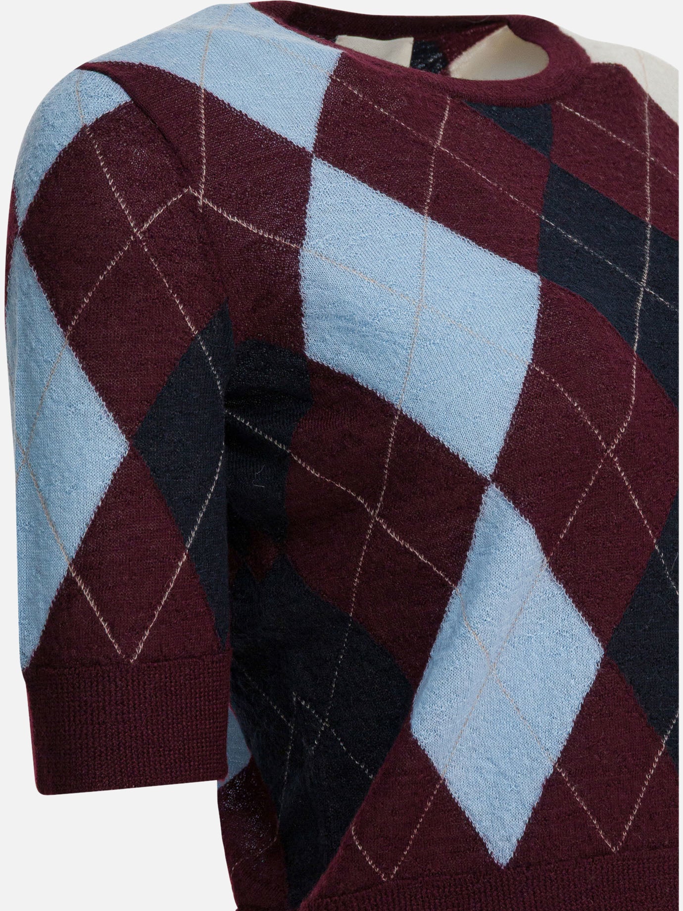 Maglioni girocollo Argyle  Bordeaux - Khaite Donna | PDP | VIETTI Online Store | Zoom-Modal_4

