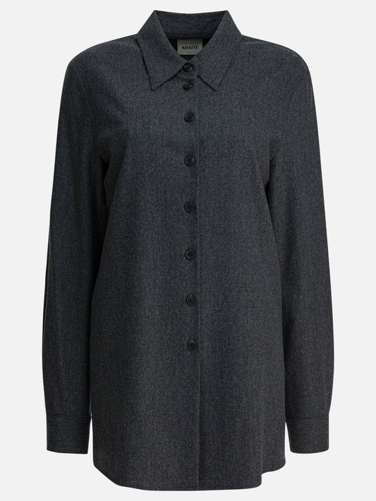 Camicie casual Solid colour  Grigio - Khaite Donna | PLP | VIETTI Online Store 
