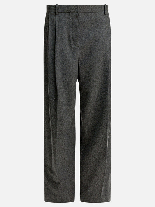 Leisure trousers Pinstriped  Grey - Khaite Women | PDP | VIETTI Online Store 
