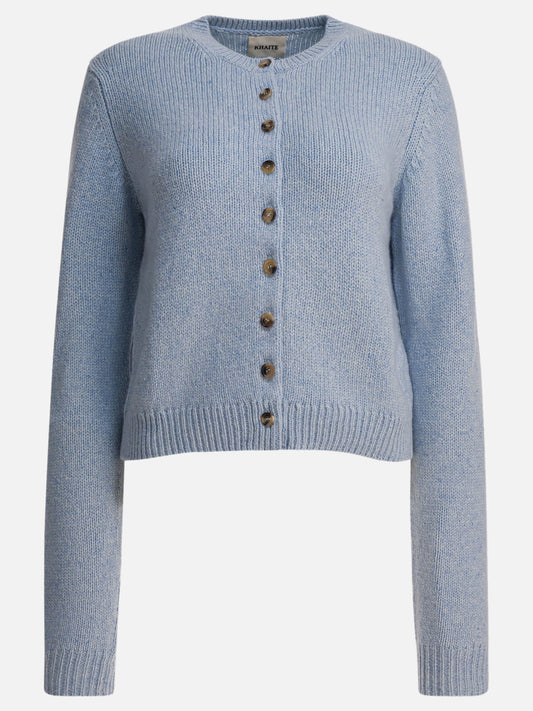 Cardigan Solid colour  Azzurro - Khaite Donna | PDP | VIETTI Online Store 
