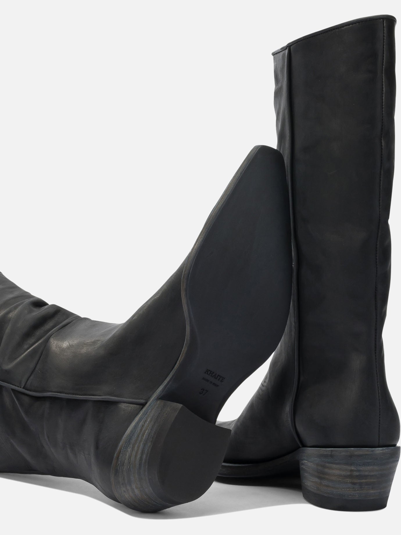 Al ginocchio 100% Leather  Nero - Khaite Donna | PDP | VIETTI Online Store | Zoom-Modal_5
