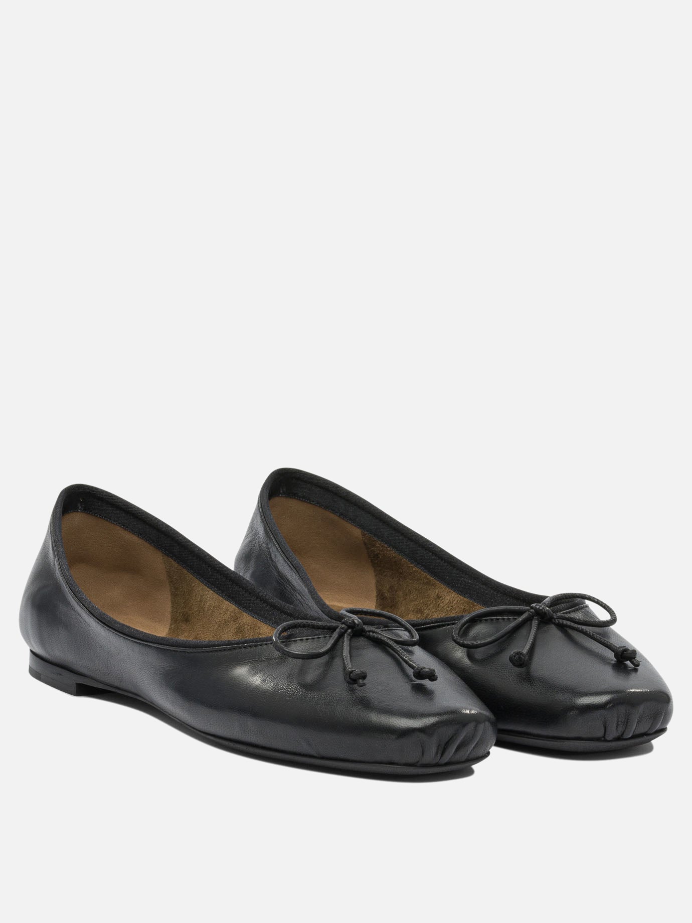 Classic ballet flats 80% Lambskin 20% Calfskin - 100% leather  Black - Khaite Women | PDP | VIETTI Online Store | thumbnail_2