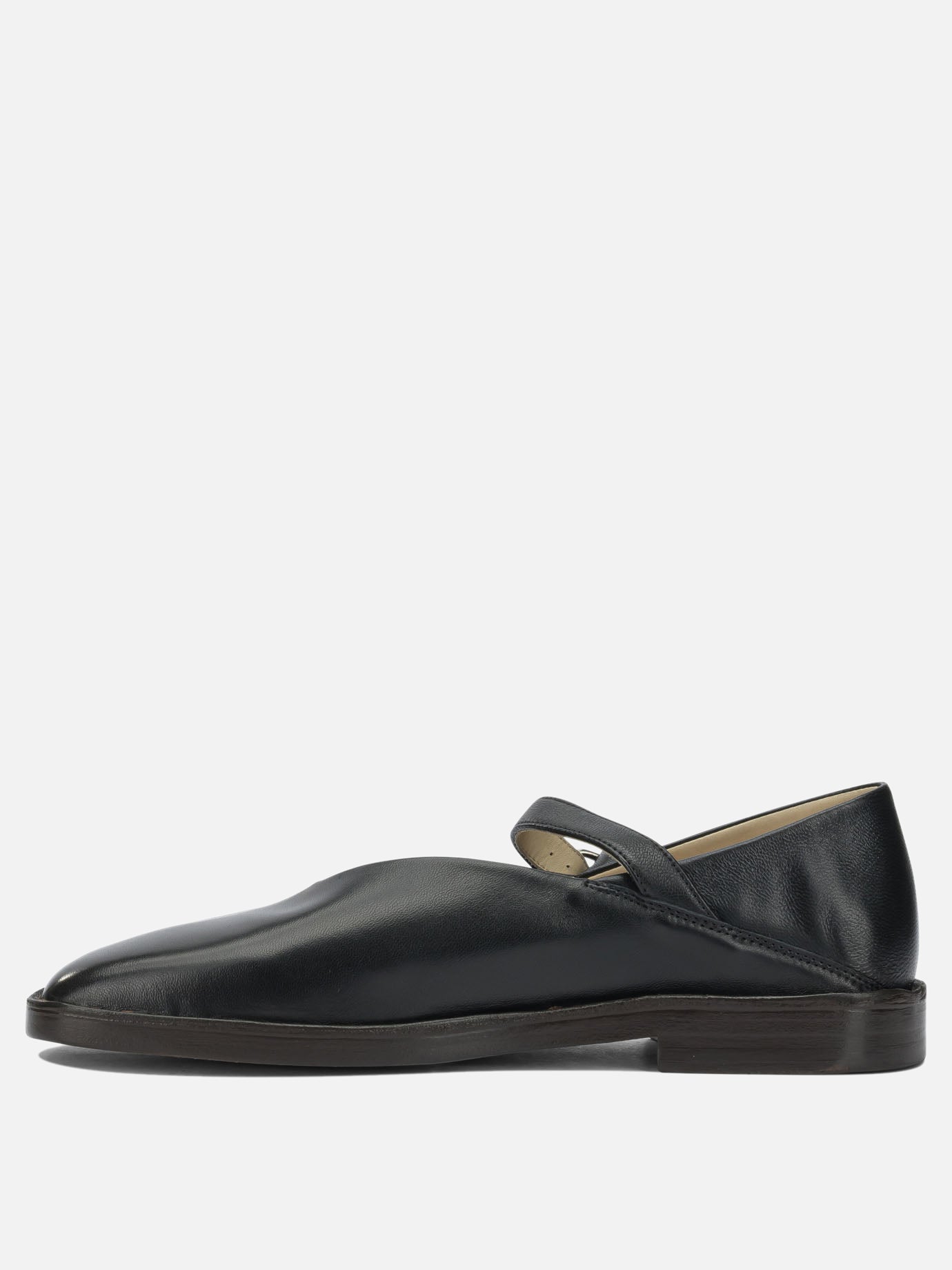 Mary Jane ballet flats 100% calf leather  Black - Lemaire Women | PDP | VIETTI Online Store | thumbnail_3