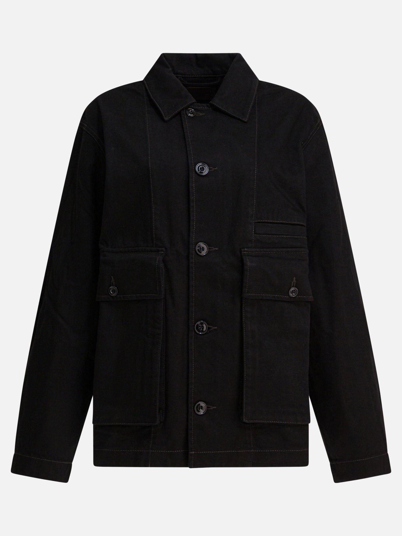 Giacche overshirt Solid colour  Nero - Lemaire Donna | PDP | VIETTI Online Store | Zoom-Modal
