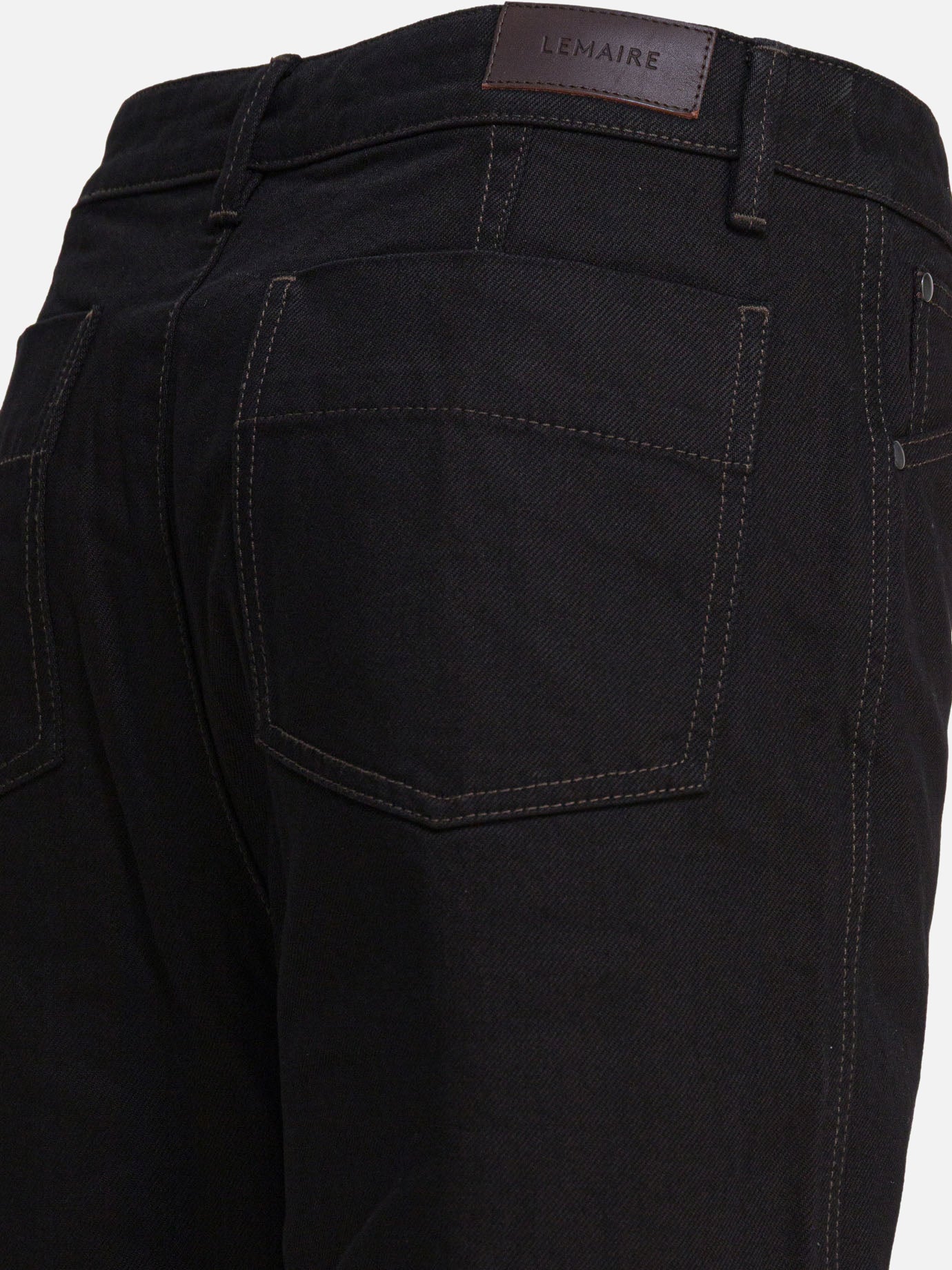 Jeans a gamba dritta Solid colour  Nero - Lemaire Donna | PDP | VIETTI Online Store | Zoom-Modal_4
