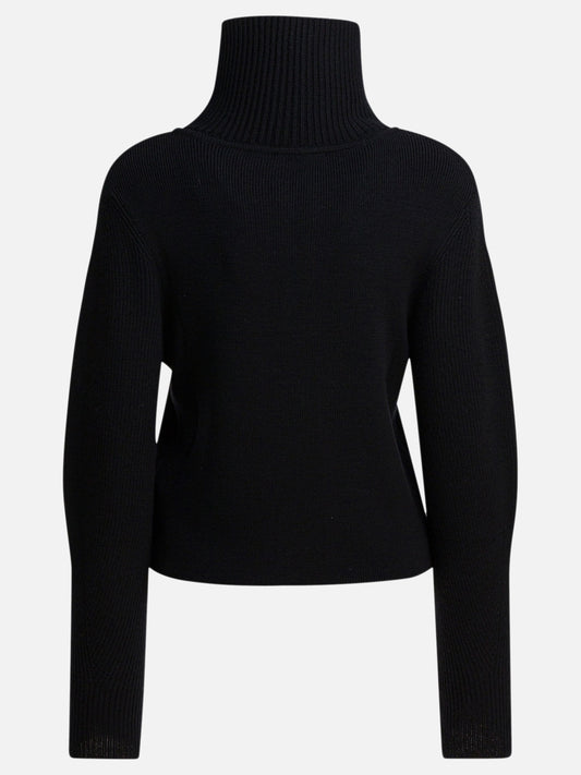 Maglioni con mezza zip Solid colour  Nero - Lemaire Donna | PDP | VIETTI Online Store | 2
