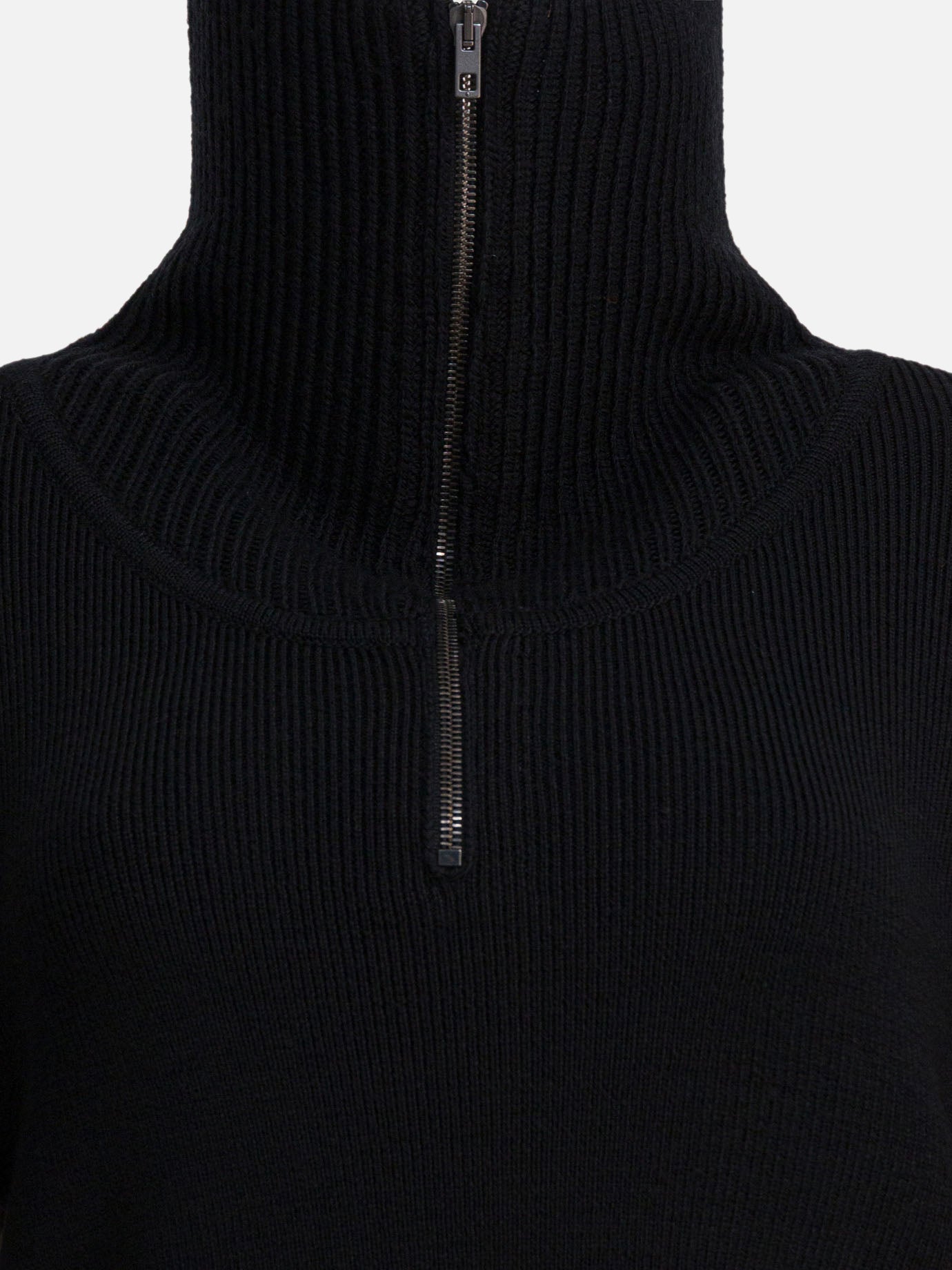 Maglioni con mezza zip Solid colour  Nero - Lemaire Donna | PDP | VIETTI Online Store | Zoom-Modal_3

