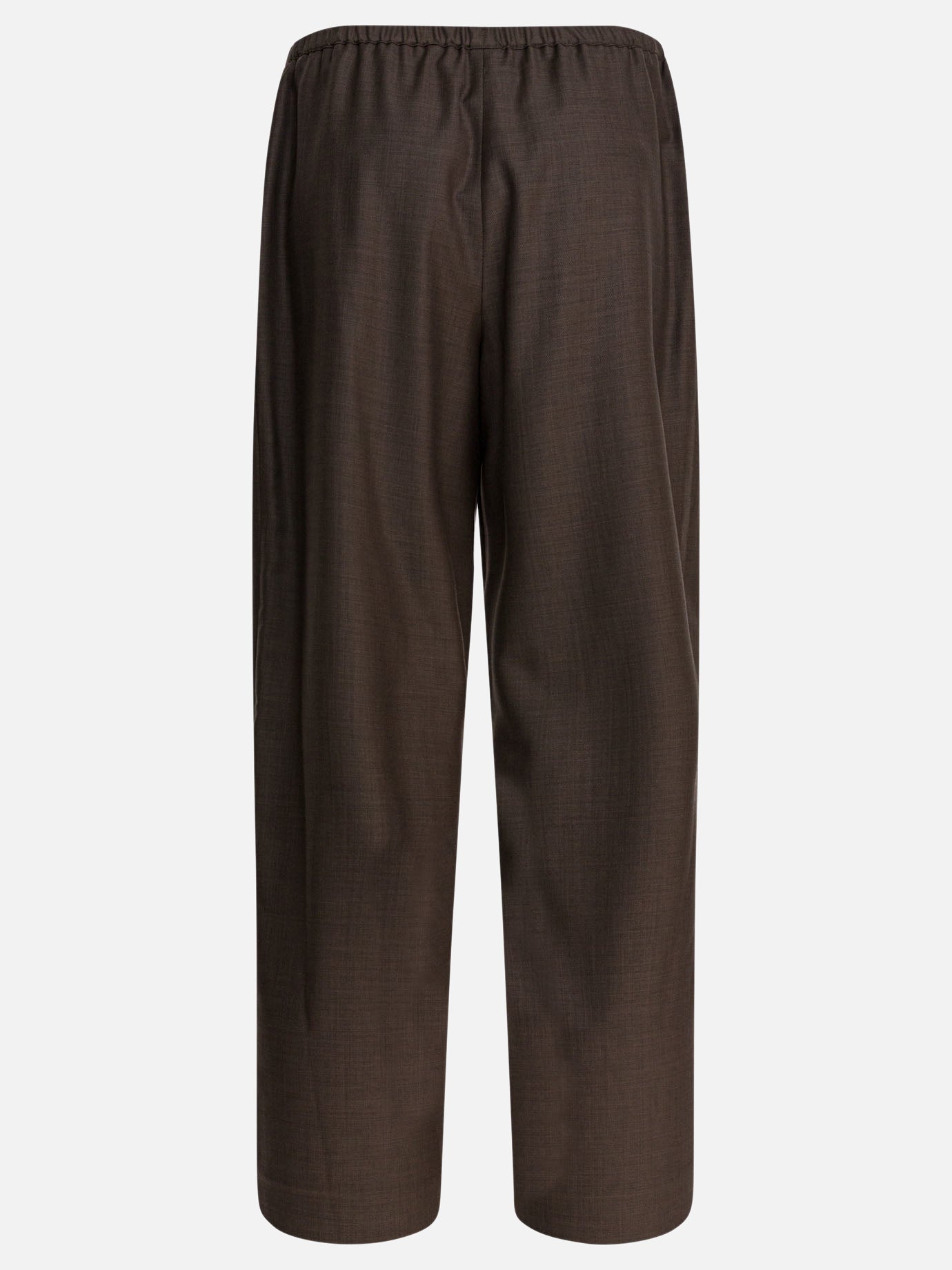Leisure trousers Solid colour  Brown - LouLou De Saison Women | PDP | VIETTI Online Store | thumbnail_2
