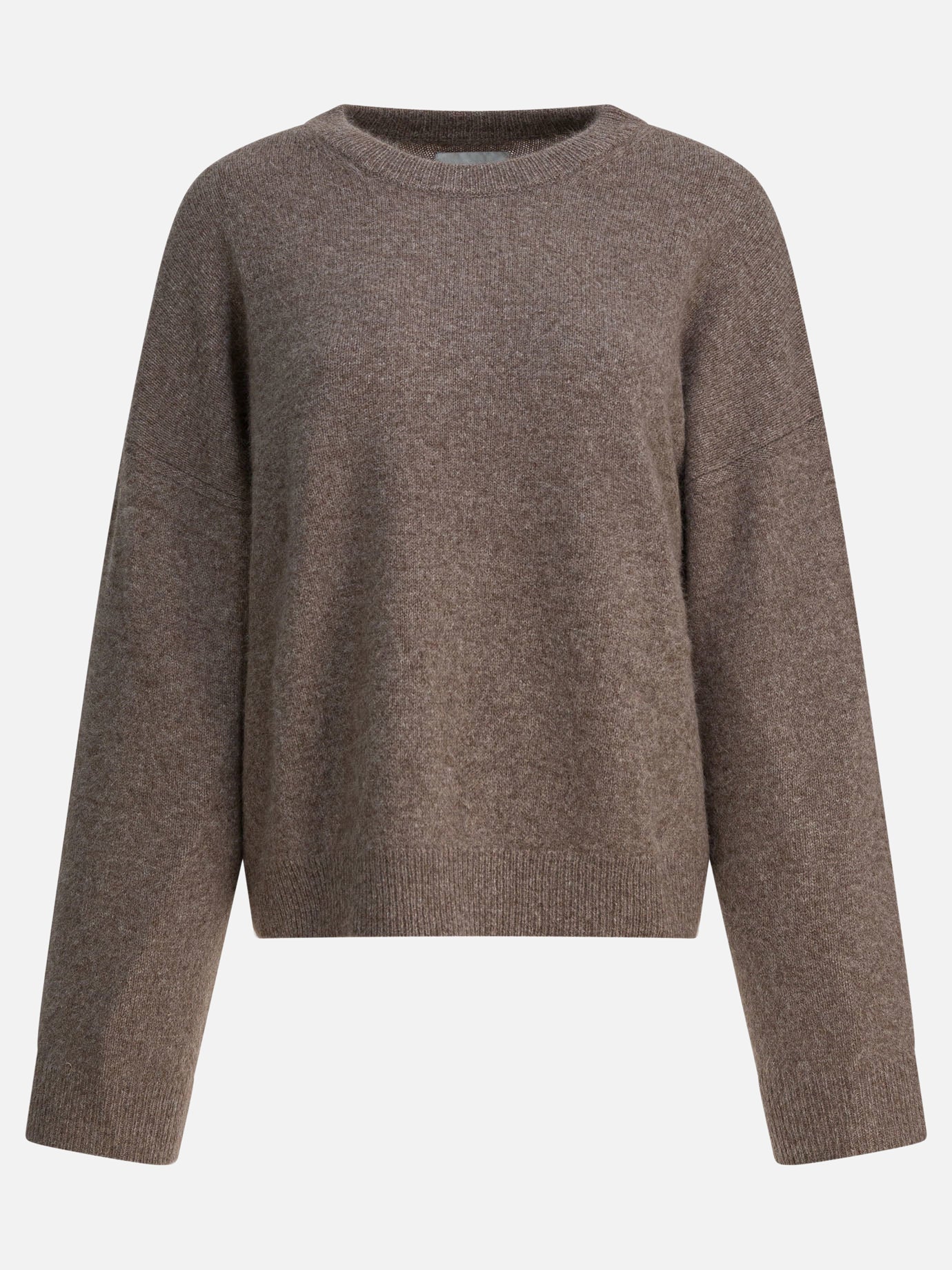 Crewneck sweaters Solid colour  Brown - LouLou De Saison Women | PDP | VIETTI Online Store | Zoom-Modal
