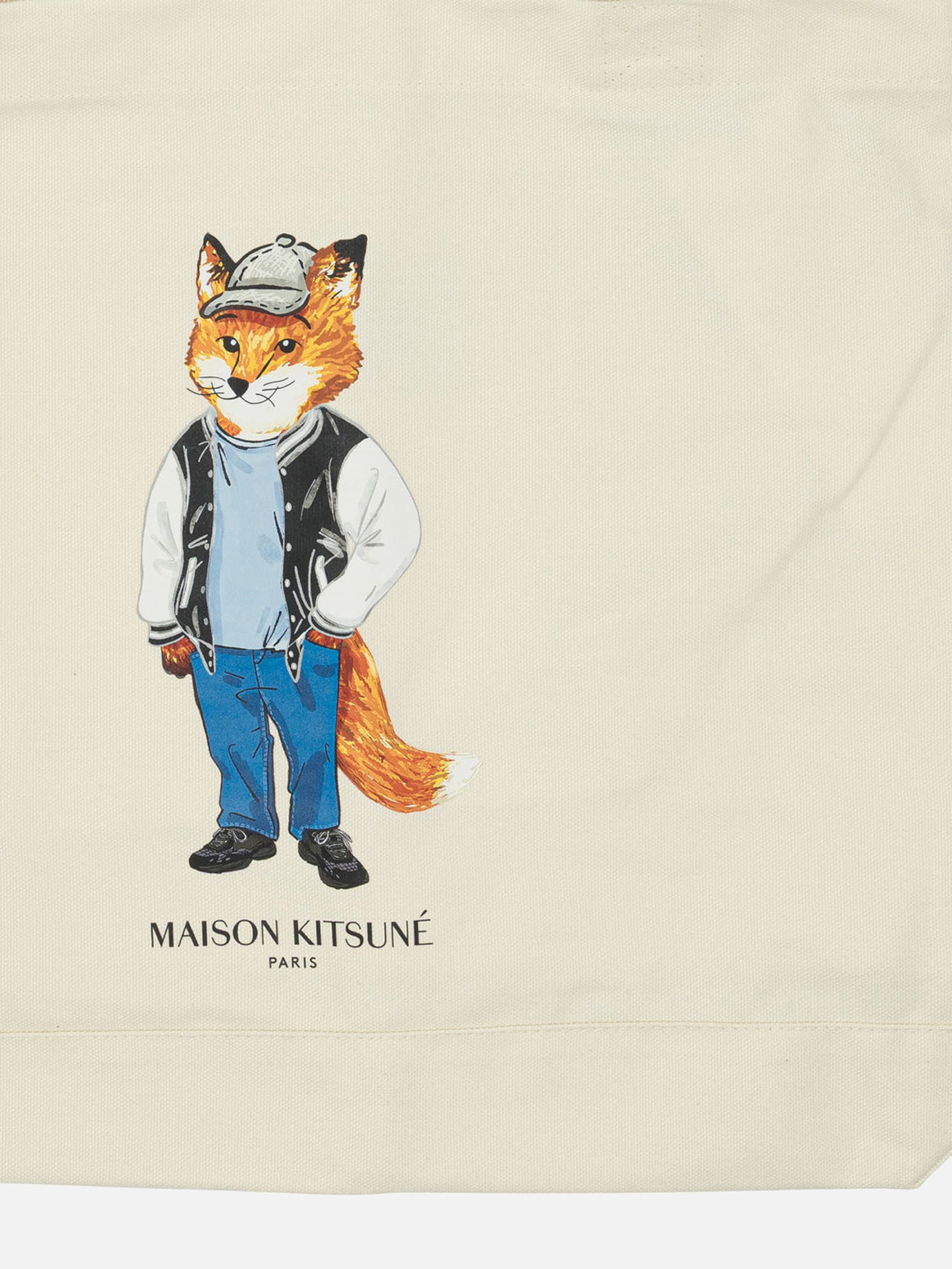 Large bags Logo  Beige - Maison Kitsuné Men | PDP | VIETTI Online Store | thumbnail_3