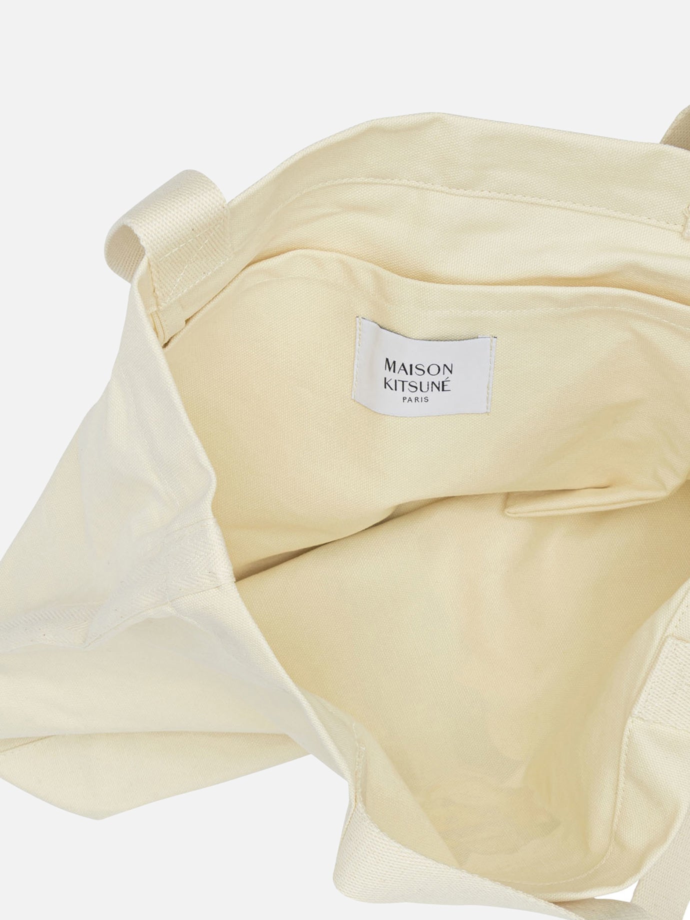Large bags Logo  Beige - Maison Kitsuné Men | PDP | VIETTI Online Store | thumbnail_4