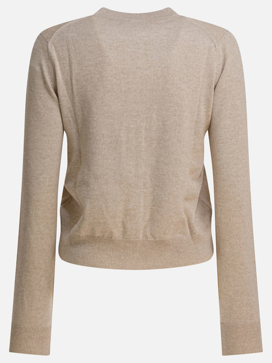 Cardigan Logo  Beige - Maison Kitsuné Donna | PDP | VIETTI Online Store | 2
