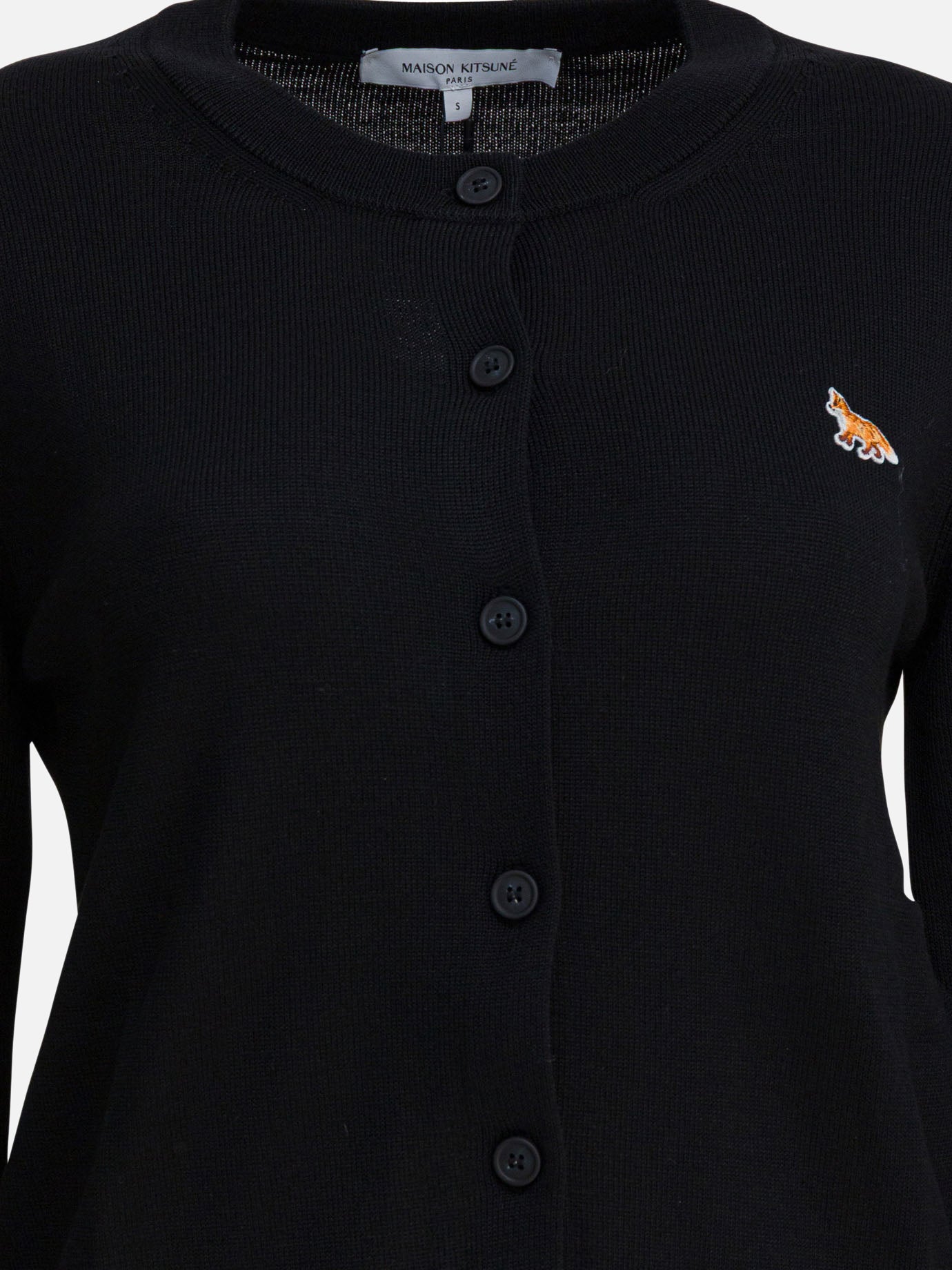 Cardigans Logo  Black - Maison Kitsuné Women | PDP | VIETTI Online Store | Zoom-Modal_3
