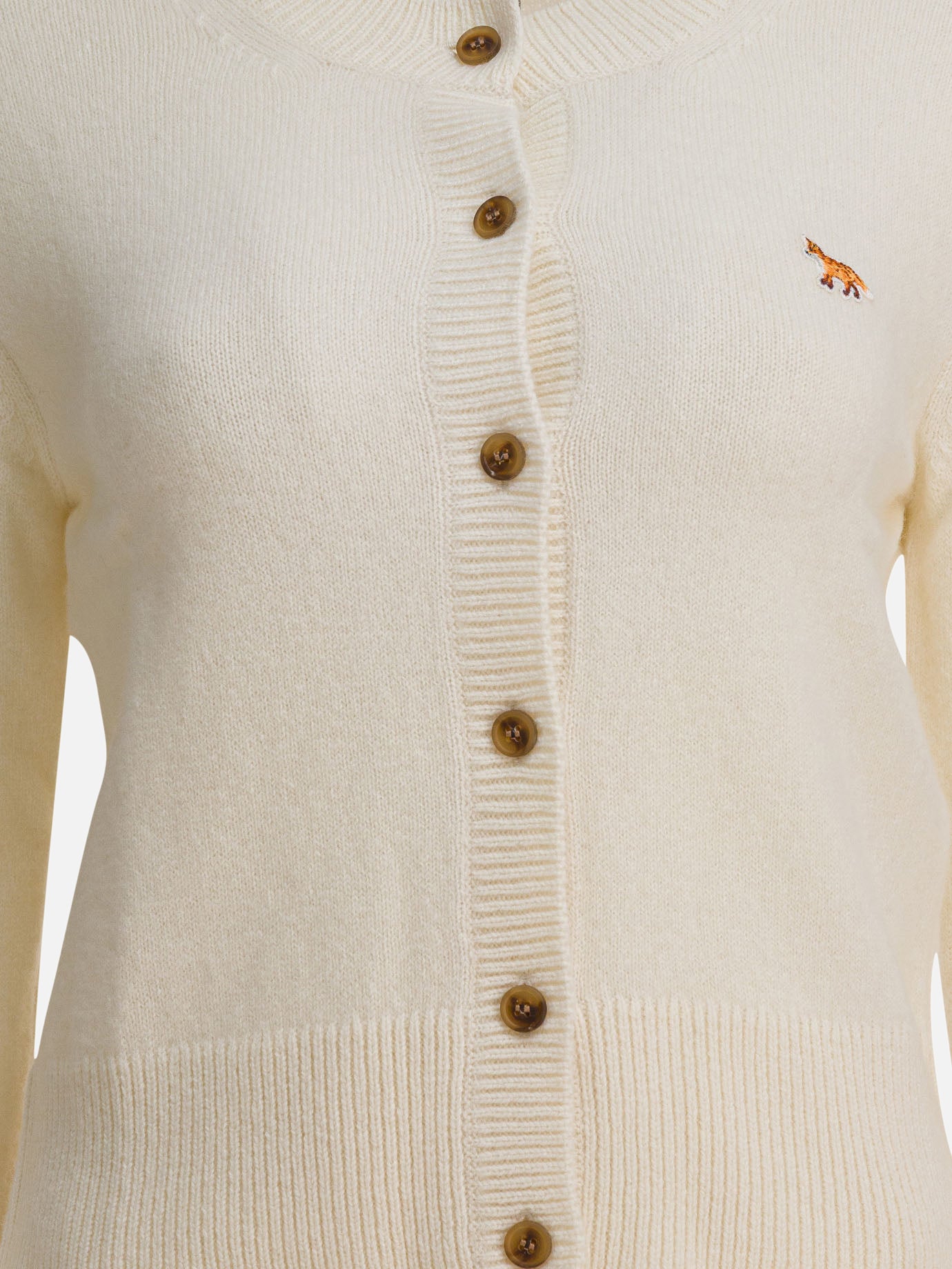 Cardigan Solid colour  Beige - Maison Kitsuné Donna | PDP | VIETTI Online Store | thumbnail_3