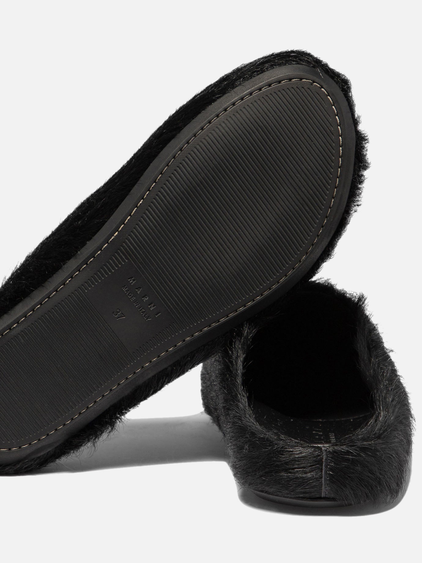 Slipper 100% calf hair - 100% rubber  Nero - Marni Donna | PDP | VIETTI Online Store | thumbnail_5