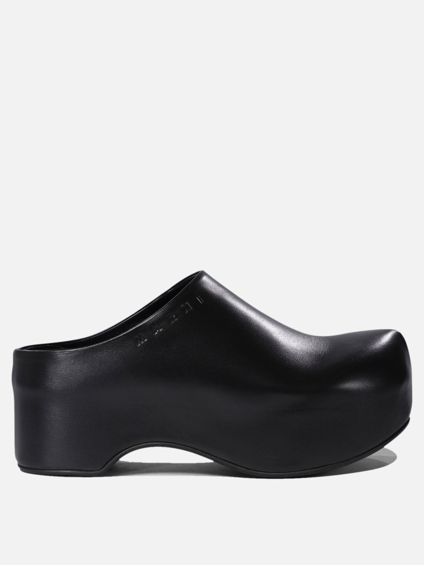 Slippers 100% leather - 100% rubber  Black - Marni Women | PDP | VIETTI Online Store | thumbnail